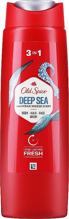 Szampon-żel pod prysznic 3 w 1 - Old Spice Deep Sea With Ocean Breeze Scent Shower Gel + Shampoo 3 in 1 — Zdjęcie N3