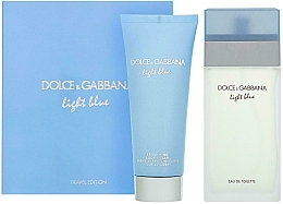 Dolce & Gabbana Light Blue - Zestaw (edt/100ml + b/cr/75ml) — Zdjęcie N1