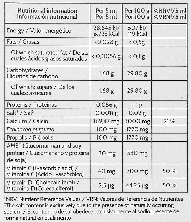 Suplement diety na utrzymanie odporności dzieci w syropie - Cantabria Labs Inmunoferon Junior Syrup — Zdjęcie N4