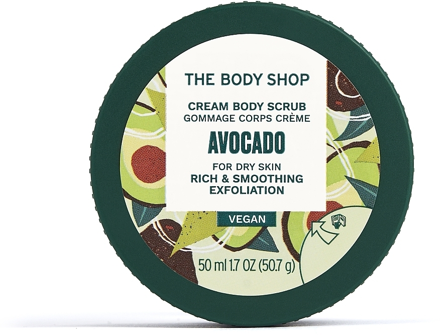 Peeling do ciała z awokado - The Body Shop Avocado Body Scrub — Zdjęcie N1