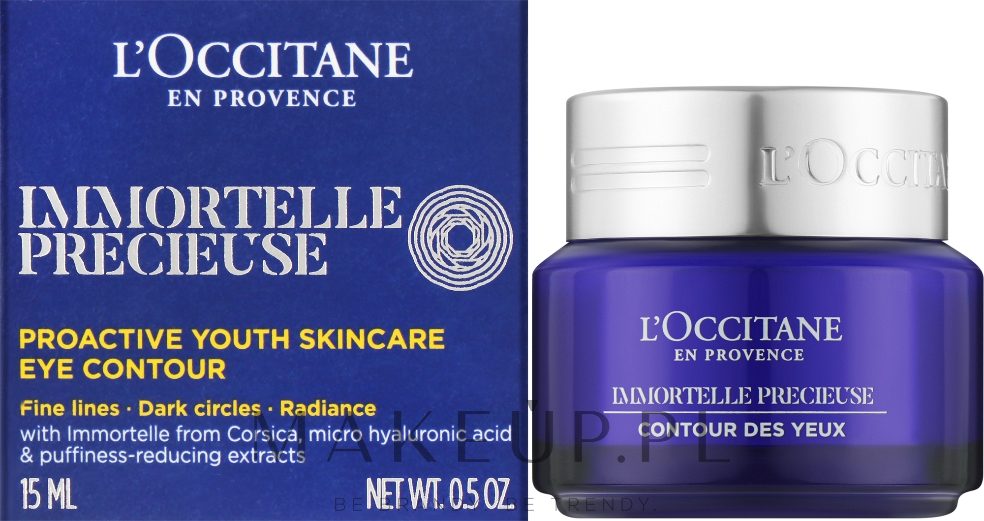 Balsam do skóry wokół oczu - L'Occitane En Provence Immortelle Precieuse Eye Balm  — Zdjęcie 15 ml