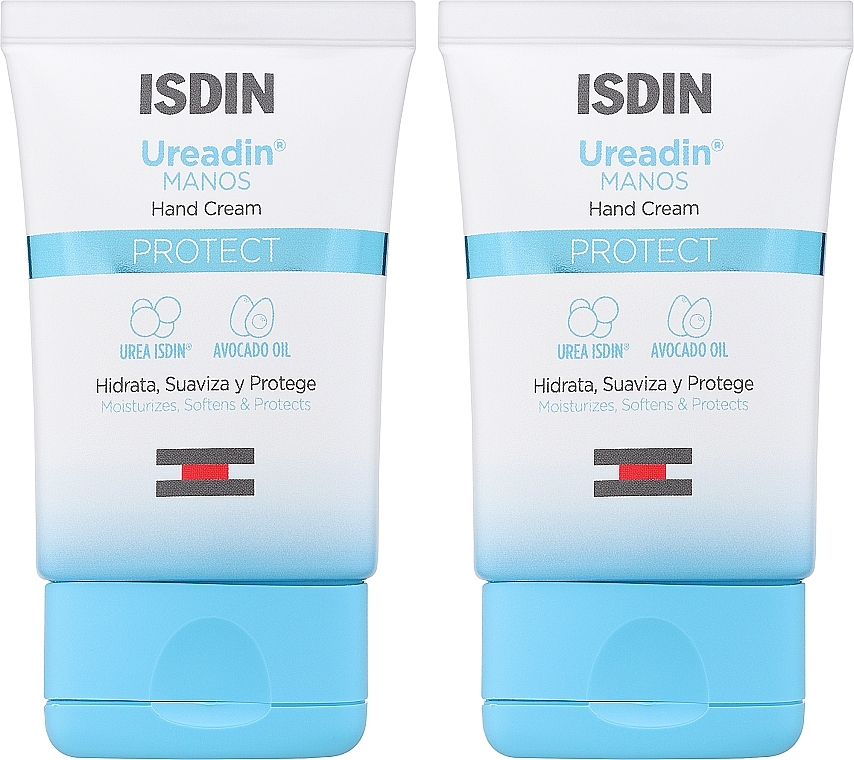 Zestaw - Isdin Ureadin Hands Cream Protector (h/cr/2x50ml) — Zdjęcie N1