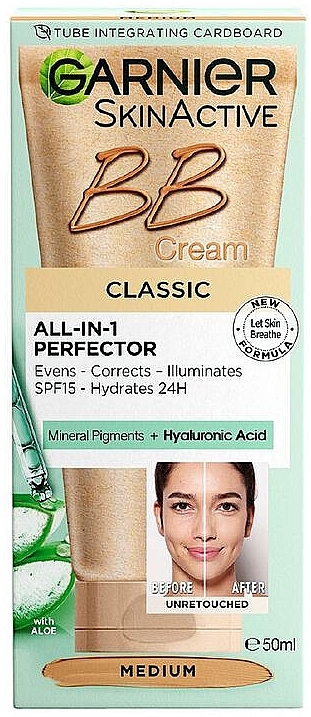 Krem BB do twarzy - Garnier Skin Active BB Cream Perfecting Care All-In-1 Classic — Zdjęcie N2