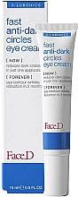 Krem pod oczy przeciw cieniom - FaceD 3-Luronics Fast Anti Dark Circles Eye Cream — Zdjęcie N1