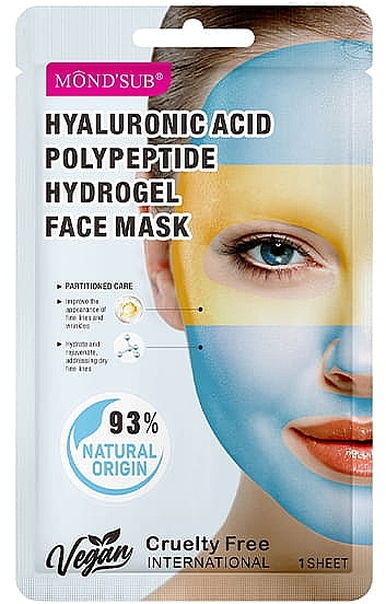 Maseczka do twarzy - Mond'Sub Hyaluronic Acid Polypeptide Hydrogel Face Mask  — Zdjęcie N1