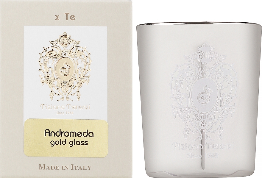 Tiziana Terenzi Andromeda Scented Candle Gold Glass - Świeca zapachowa — Zdjęcie N2