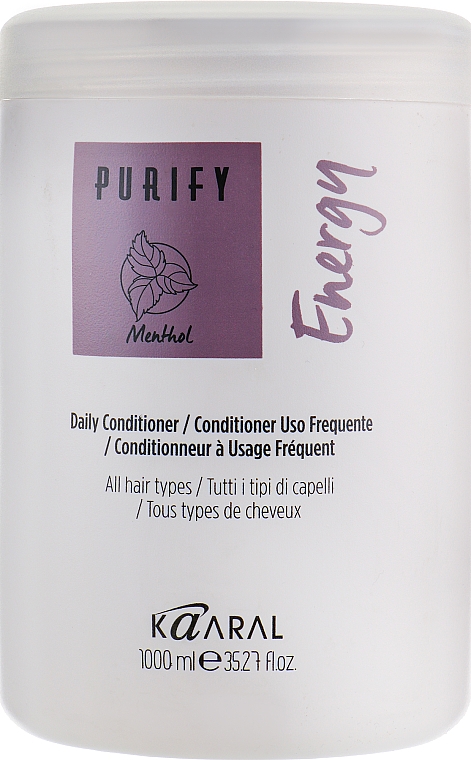 Energetyczny krem-odżywka z mentolem do włosów i skóry głowy - Kaaral Purify Energy Conditioner — Zdjęcie N4
