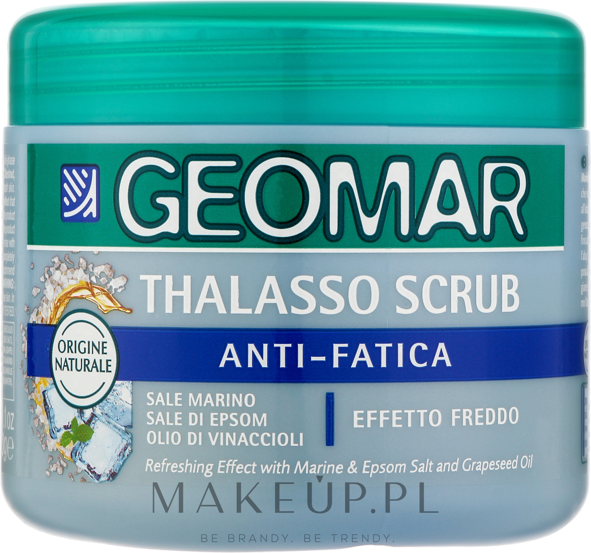 Thalassoterapeutyczny peeling przeciw zmęczeniu - Geomar Thalasso Scrub Anti-Fatigue — Zdjęcie 600 g
