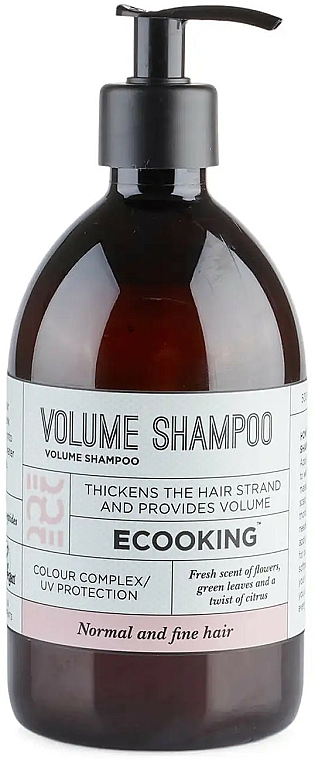Szampon zwiększający objętość cienkich włosów - Ecooking Volume Shampoo — Zdjęcie N2