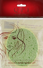 Kup Gąbka do mycia twarzy, QS-525, zielona - QPI