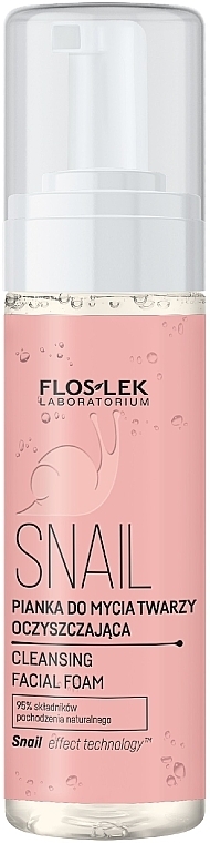 Pianka do mycia twarzy - Floslek Snail Cleansing Facial Foam — Zdjęcie N1