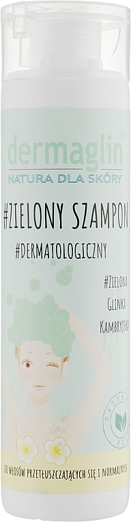 Dermatologiczny zielony szampon - Dermaglin