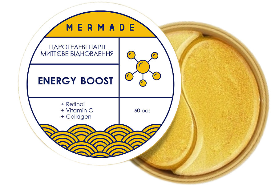 Witaminizowane hydrożelowe płatki pod oczy - Mermade Energy Boost Patch — Zdjęcie N1