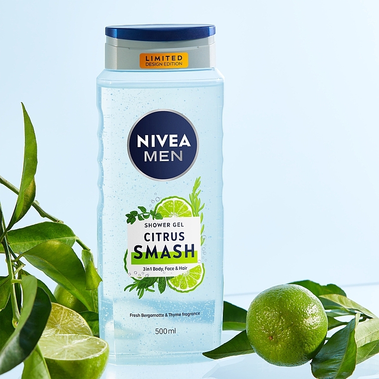 Żel pod prysznic - NIVEA MEN Citrus Smash Shower Gel — Zdjęcie N3