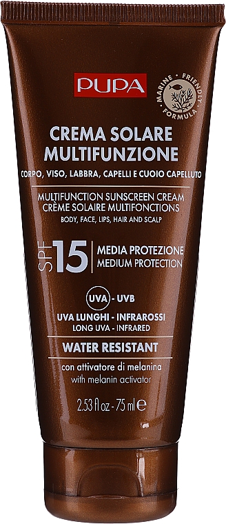 Nawilżający krem ​​przeciwsłoneczny SPF 15 - Pupa Multifunction Sunscreen Cream — Zdjęcie N1