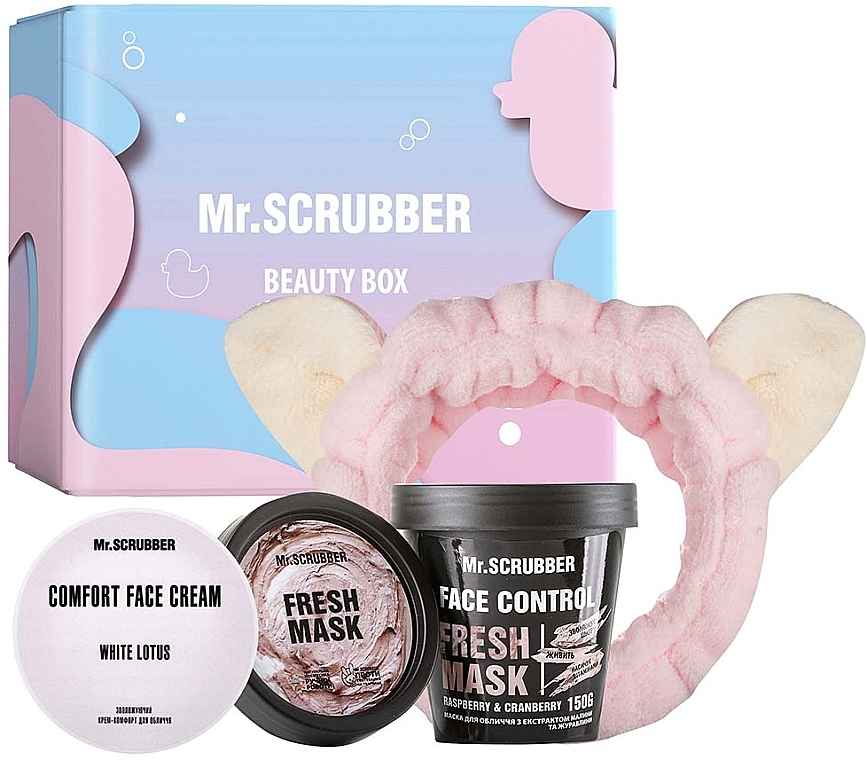 Zestaw - Mr.Scrubber Fresh & Comfort (f/mask/150g + f/cr/30ml + ass/1/pcs) — Zdjęcie N1