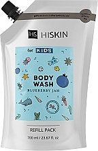 Żel pod prysznic dla dzieci Dżem jagodowy - HiSkin Kids Body Wash Blueberry Jam (uzupełnienie) — Zdjęcie N1