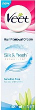 Krem do depilacji - Veet Silk & Fresh Hair Removal Cream — Zdjęcie N4