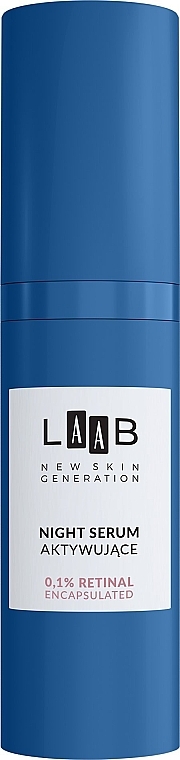 Serum do twarzy na noc z retinolem - AA Cosmetics LAAB Night Serum 0.1% Retinal — Zdjęcie N2