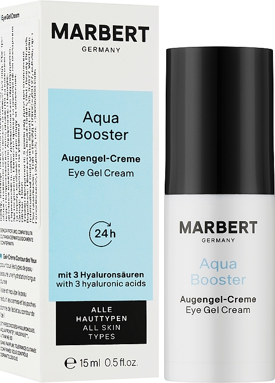Wodny żelowy booster do skóry wokół oczu - Marbert Aqua Booster Augengel-Creme