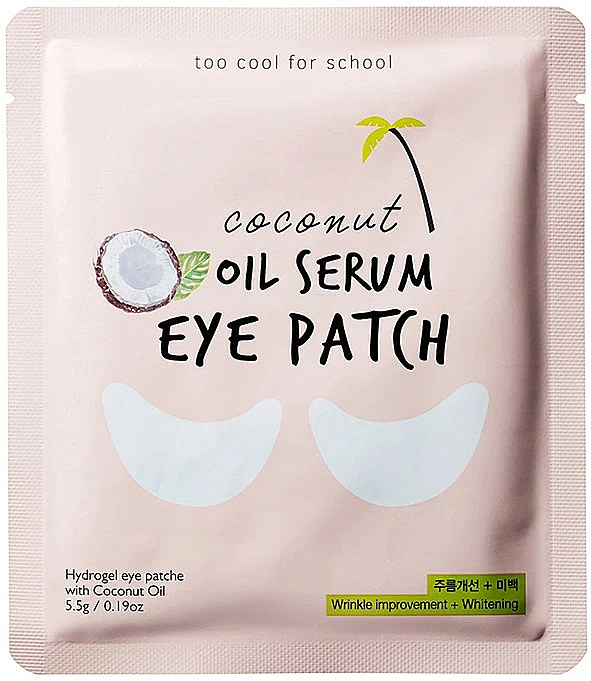 Hydrożelowe płatki pod oczy z kokosem - Too Cool For School Coconut Oil Serum Eye Patch — Zdjęcie N1