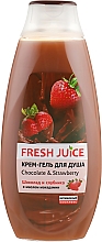 Kremowy żel pod prysznic Czekolada i truskawka - Fresh Juice Creamy Shower Gel Chocolate & Strawberry — Zdjęcie N4