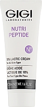 Kup Krem chłodzący do twarzy z 10% kwasem mlekowym - Gigi Nutri-Peptide 10% Lactic Cream