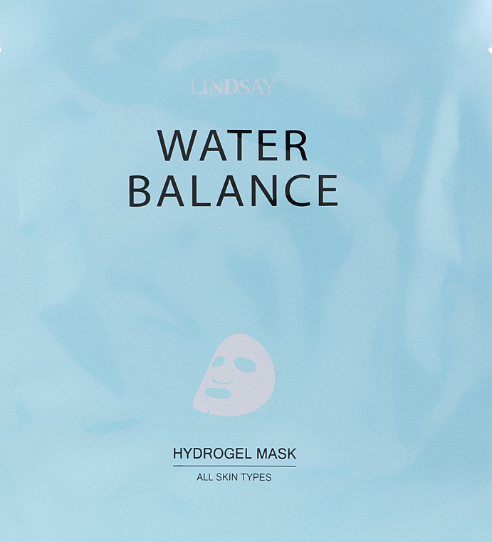Hydrożelowa maseczka do twarzy przywracająca nawilżenie skóry - Lindsay Water Balance Hydrogel Mask All Skin Types — Zdjęcie N1