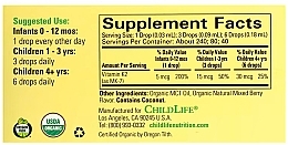 Organiczna witamina K2 dla dzieci o smaku jagodowym, krople - Child Life Organic Vitamin K2 Drops — Zdjęcie N3