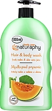Kup Mydło pod prysznic do włosów i ciała, Melon z ekstraktem z aloesu - Naturaphy