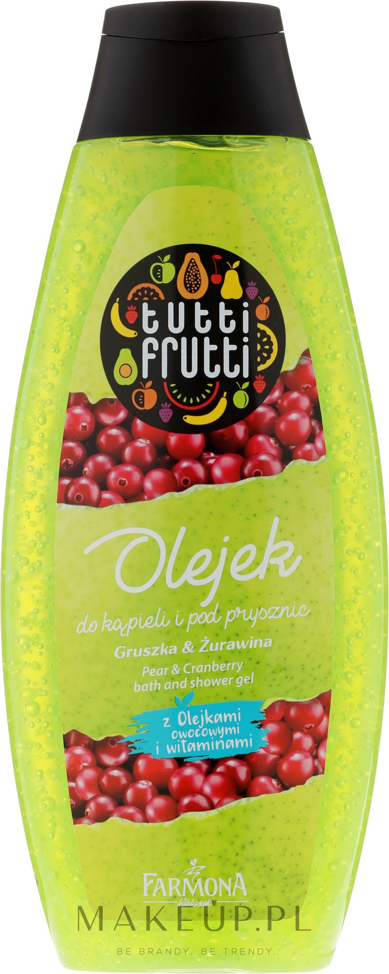 Olejek do kąpieli Gruszka i żurawina - Farmona Tutti Frutti — Zdjęcie 425 ml
