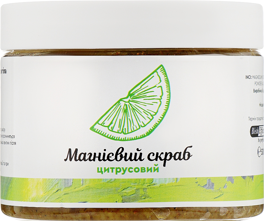 Magnezowy peeling do ciała cytrusy Biszofit Połtawa - Bisheffect