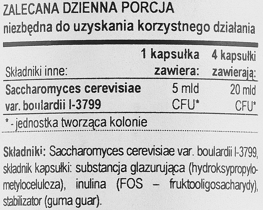 Drożdże typu probiotycznego na wsparcie przewodu pokarmowego - Now Foods Saccharomyces Boulardii — Zdjęcie N3