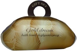 Kup Zestaw "Gold Dream" - Le Café de Beauté Gift Set Gold Dream (b/bomb/110g + soap/80g)