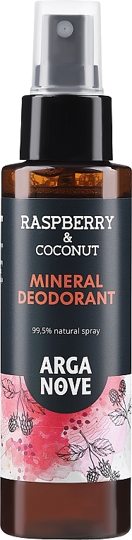 Naturalny dezodorant mineralny Kokos i malina - Arganove Natural Coconut & Raspberry Mineral Deodorant — Zdjęcie N1