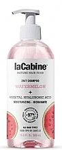 Szampon nawilżający z roślinnym kwasem hialuronowym Arbuz - La Cabine Nature Hair Food 24/7 Shampoo Watermelon — Zdjęcie N1