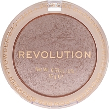 Rozświetlający wypiekany bronzer do twarzy - Makeup Revolution Reloaded Powder Bronzer — Zdjęcie N2