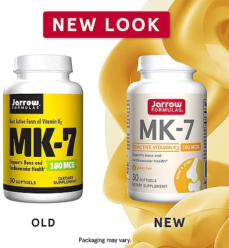 Najbardziej aktywna forma witaminy K2 - Jarrow Formulas Vitamin K2 MK-7 180mcg — Zdjęcie N2