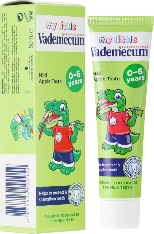 Jabłkowa pasta do zębów dla dzieci - Vademecum Junior Apple Toothpaste — Zdjęcie N1