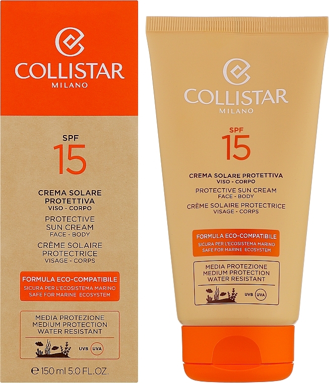 Ochronny filtr przeciwsłoneczny - Collistar Eco-Compatible Protection Sun Cream SPF15 — Zdjęcie N2