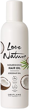 Odżywczy olejek do włosów z olejkiem kokosowym - Oriflame Love Nature Nourishing Hair Oil Coconut Oil — Zdjęcie N1