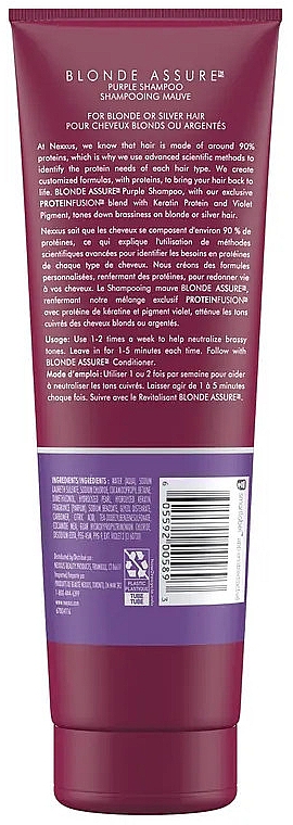 Szampon do włosów rozjaśnianych - Nexxus Blonde Assure Purple Shampoo — Zdjęcie N2