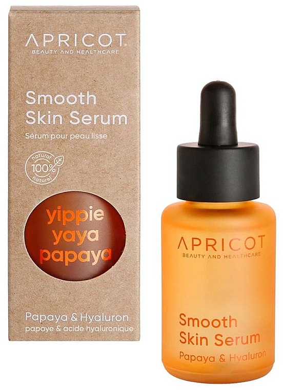 Wygładzające serum do twarzy Papaja i kwas hialuronowy - Apricot Smooth Skin Serum Yippie Yaya Papaya — Zdjęcie N1