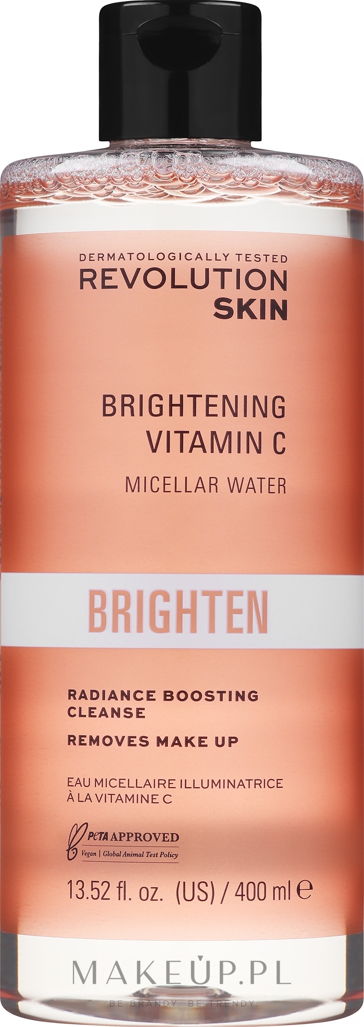 Rozświetlający płyn micelarny do twarzy z witaminą C - Revolution Skincare Vitamin C Brightening Micellar Water — Zdjęcie 400 ml