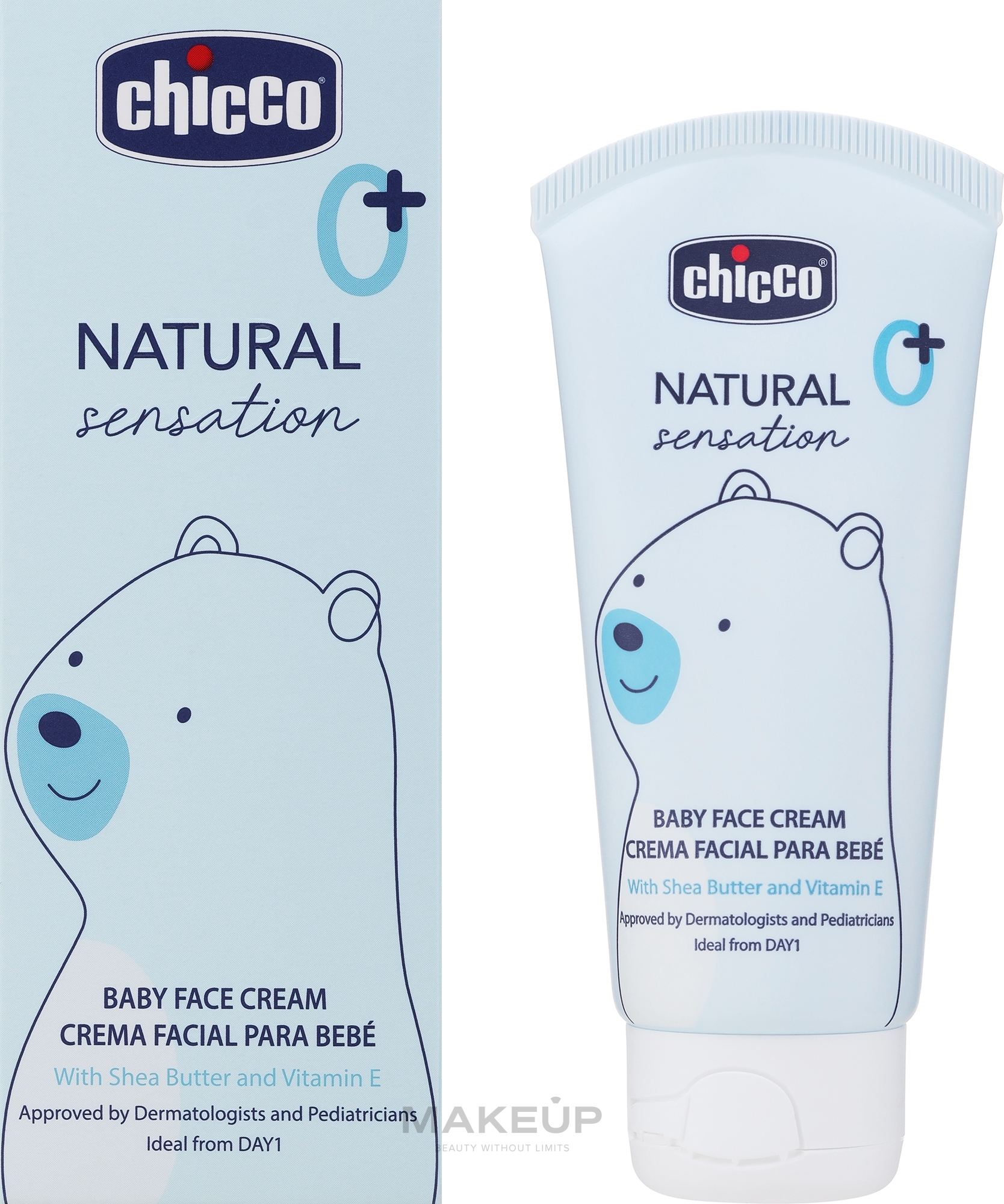 Krem do twarzy dla niemowląt - Chicco Natural Sensation Face Creame — Zdjęcie 50 ml