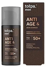 Kup Ujędrniający krem przeciwzmarszczkowy do twarzy - Tolpa Men Anti Age & Skin Barrier Strengthening Cream 50+