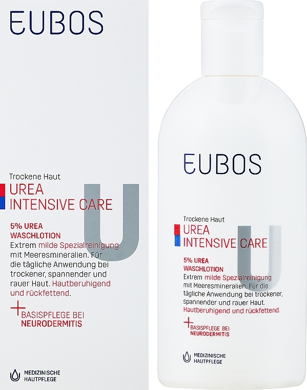 Żel do mycia ciała z 5% mocznikiem - Eubos Med Dry Skin Urea 5% Washing Lotion — Zdjęcie N2