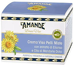 Krem do cery tłustej i mieszanej z olejem ze słodkich migdałów - L'Amande Marseille Viso Crema Pelli Miste — Zdjęcie N2