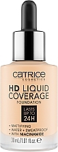 Płynny podkład kryjący do twarzy - Catrice HD Liquid Coverage Foundation — Zdjęcie N1