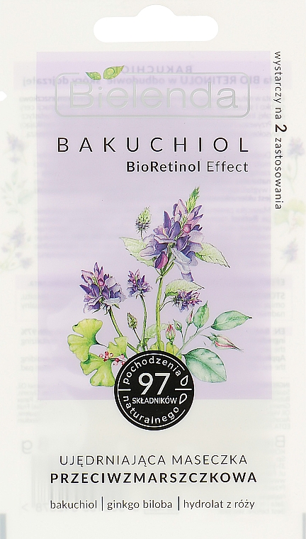 Ujędrniająca maseczka przeciwzmarszczkowa - Bielenda Bakuchiol BioRetinol Firming Mask